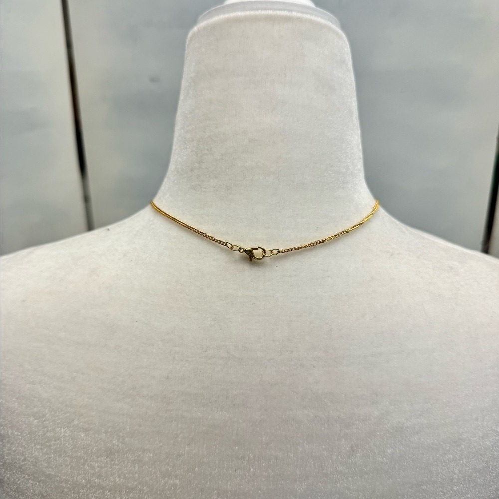 Gold plated Iron Chain Necklace - Picture 2 of 2
